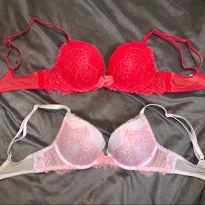 2 DREAM ANGEL PUSH-UP LACE BRAS ❤️💜